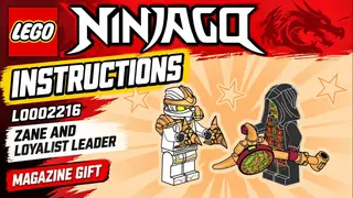 LEGO L0002216 Ninjago - Zane and Loyalist Leader - Magazine Gift building instructions
