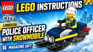 LEGO City L0002220 Police Officer with Snowmobile building instructions