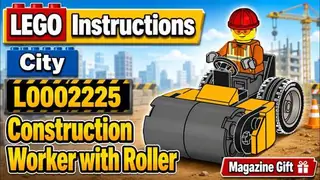 LEGO City L0002225 Construction Worker with Roller building instructions