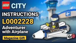 LEGO L0002228 City - Adventurer with Airplane - Magazine Gift building instructions
