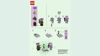 LEGO Minecraft L0002246 Hero, Stray and Snowbiome building instructions