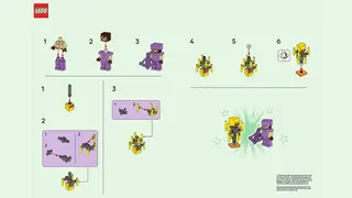 LEGO Minecraft L0002248 Hero and Blaze building instructions