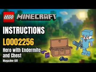LEGO L0002256 Minecraft - Hero with Endermite and Chest - Magazine Gift building instructions