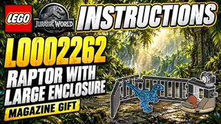 LEGO L0002262 Jurassic World - Raptor with Large Enclosure - Magazine Gift building instructions