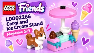 LEGO L0002266 Friends - Corgi and Ice Cream Stand - Magazine Gift building instructions