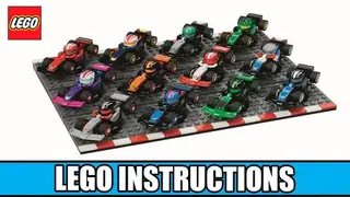 LEGO LEGO Collectables - F1 Race Cars Display Podium - Collectable Minifigures building instructions