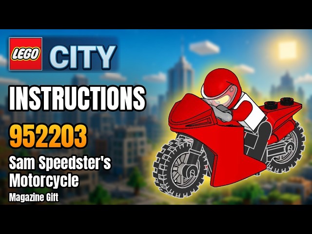 Logo Instructions LEGO 952203 City - Sam Speedster's Motorcycle - Magazine Gift Instructions